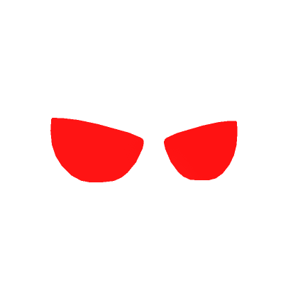 Glowing Eyes Cartoony Red | Roblox Item - Rolimon's