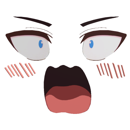 😮 Shocked Blush Anime Face (3D) 😮 | Roblox Item - Rolimon's
