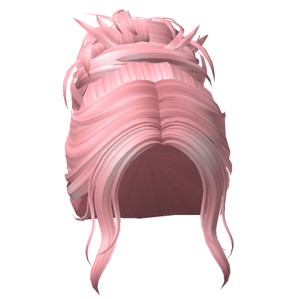 Y2K Spiked Messy Bun (Pink)'s Code & Price - RblxTrade