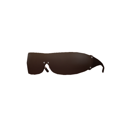 Roblox Item Brown Y2K Cyberstar Glasses