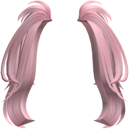 High Pigtail Hair Extension (pink) - Roblox