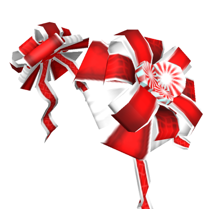 Roblox Item Red Peppermint Bows