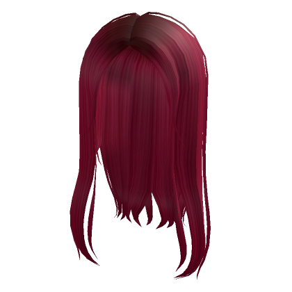 Roblox Item Dainty Straight Hair - Candy Red