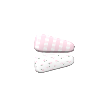 Dainty Floral Hairclips Pink | Roblox Item - Rolimon's
