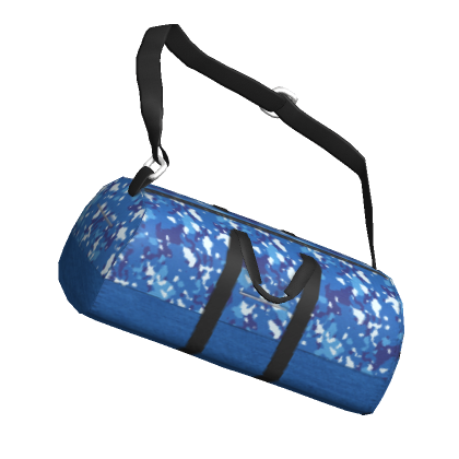 Roblox Item blue camo duffle bag