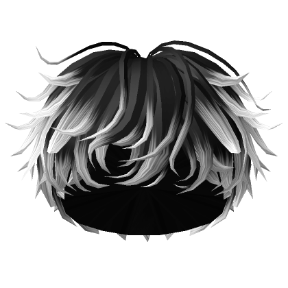 Messy Boy Hair in Black to White's Code & Price - RblxTrade