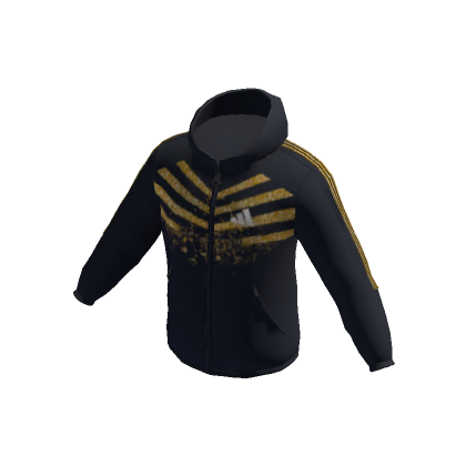 adidas New Years Jacket Gold on Black Roblox Item Rolimon s