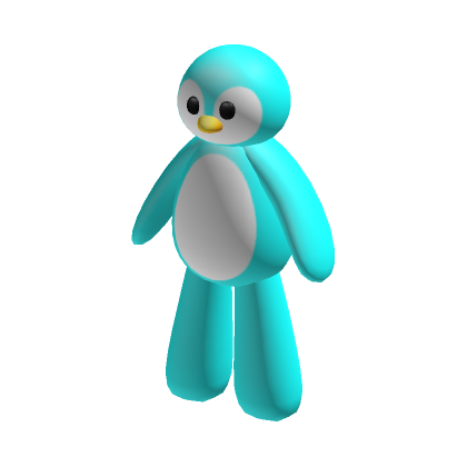 Roblox Item Giant Cyan Blue Penguin Suit