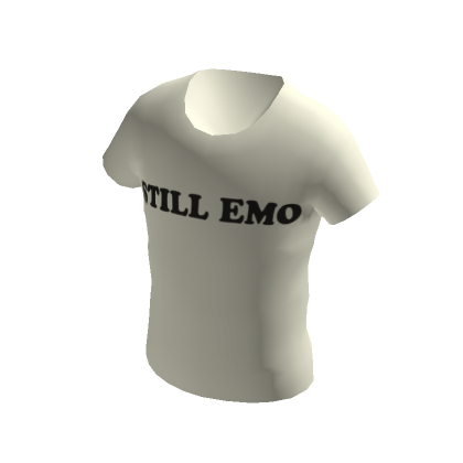 Threadless Still Emo (BLACK) T-Shirt | Roblox Item - Rolimon's