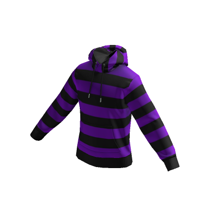 Purple black striped hoodie cheap