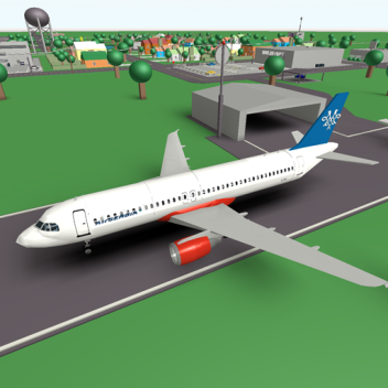 Airplane On Town Of Robloxia