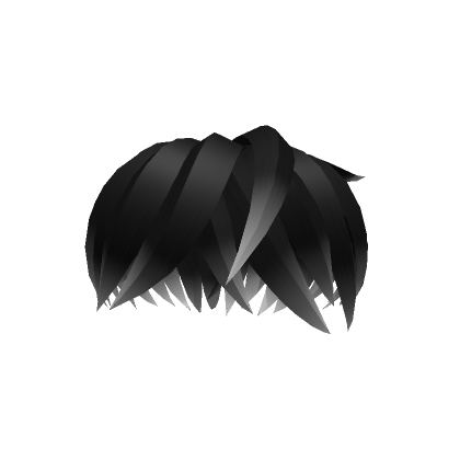 Fluffy Edgar Black Anime Hair | Roblox Item - Rolimon's
