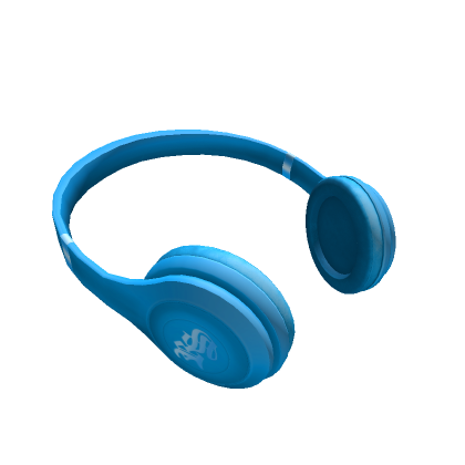Roblox Item Rockstar - Blue Wireless Neck Headphones