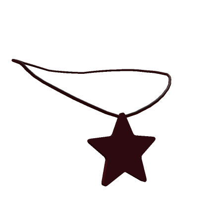 Roblox Item Y2k Red Star Necklace