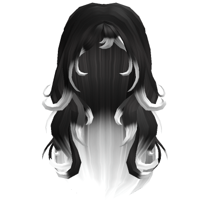 Black and White Messy Hair - Roblox