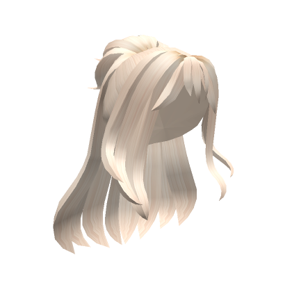 Long Blond Hair With Ponytail | Roblox Item - Rolimon's