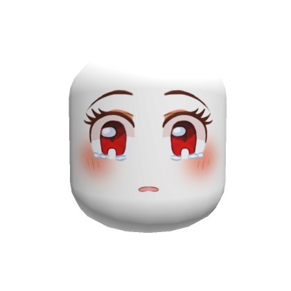 Cute Sad White Anime Face 's Code & Price - RblxTrade