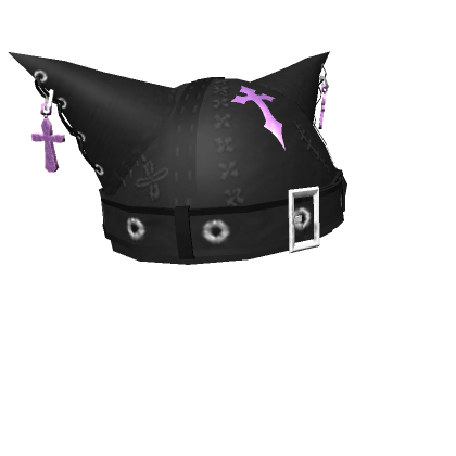 Roblox Item Black Trendy Kitten Beanie
