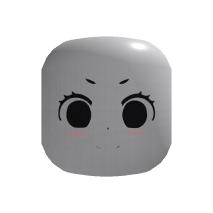 Solid Black Eyes Anime Face - Roblox