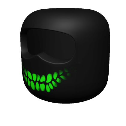 Roblox Item Venom Ski Mask Balaclava || Black Green