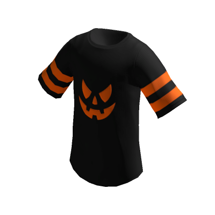 Roblox T-shirt // halloween bat orange overalls with black sleeves