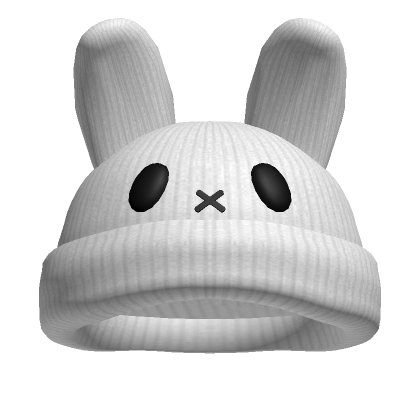 White Grunge Emo Bunny Hat's Code & Price - RblxTrade