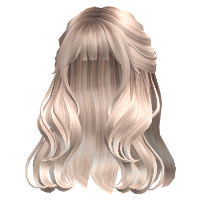 Wavy Half-up Hair(Platinum Blonde)