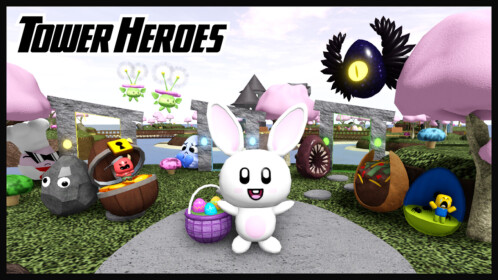 Ready go to ... https://www.roblox.com/games/4646477729/Tower-Heroes-EGG-HUNT [ Tower Heroes 🥚 [EGG HUNT]]