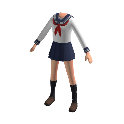 Blue Anime School Uniform II | Roblox Item - Rolimon's