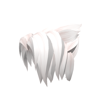 White Messy Hairstyle Anime 19.0's Code & Price - RblxTrade