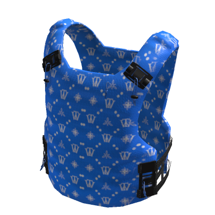 Roblox Item blue designer tactical bullet vest