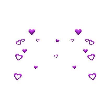 Preppy Purple Hearts Confetti Aura's Code & Price - RblxTrade