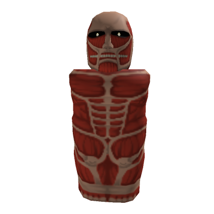Traje de Titán Colosal de Anime - Rojo - Roblox