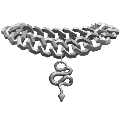 Roblox Item silver snake chain