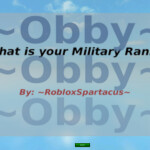 What is your Military Rank? ~Obby~