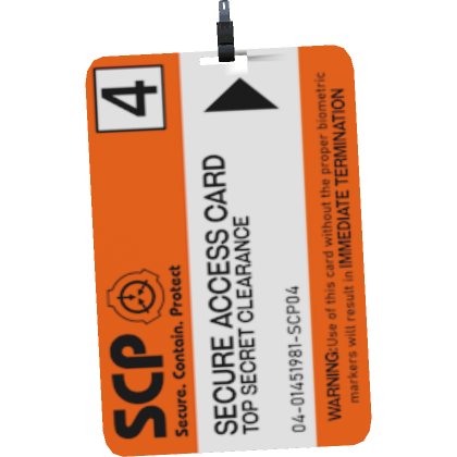 Roblox Item SCP Security Keycard: Level 4