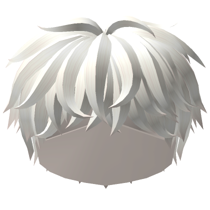 Roblox Item White Messy Hairstyle