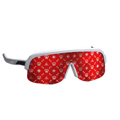 Roblox Item red designer tactical sunglasses
