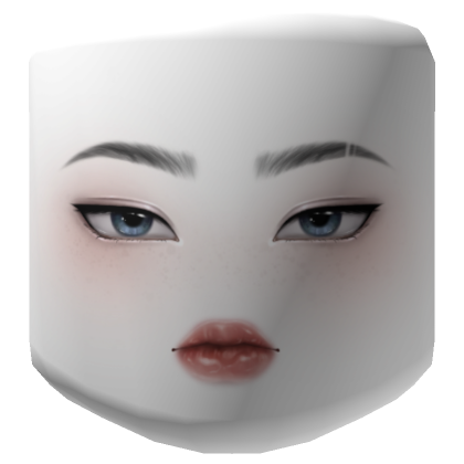 Blue MakeUp Girl Face  Roblox Item - Rolimon's