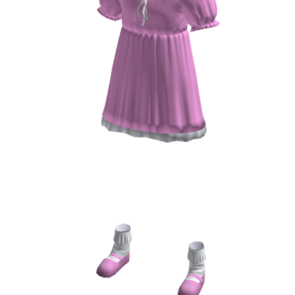 Cottagecore Doll Dress - Pink | Roblox Item - Rolimon's