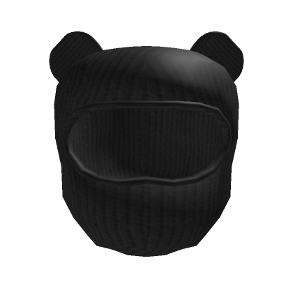 Black Y2K Bear Balaclava Ski Mask | Roblox Item - Rolimon's