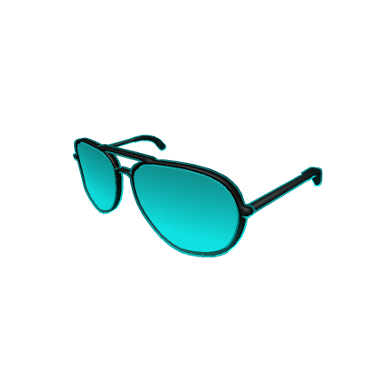 Roblox Item Blue Void Aviator Glasses - Cartoony Outline