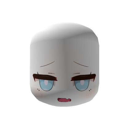 Bored Chibi Face - Soft Blue | Roblox Item - Rolimon's