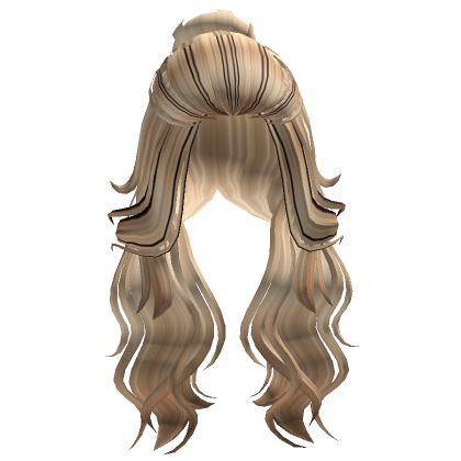 Wavy Front Pigtails Hair in Blonde's Code & Price - RblxTrade