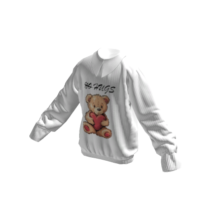 Oversized Hugs Teddy Bear Sweater | Roblox Item - Rolimon's