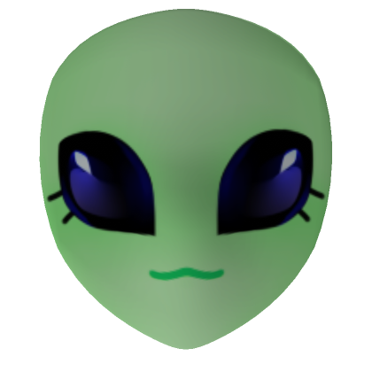 Roblox Item Chibi Alien Mask (Green)