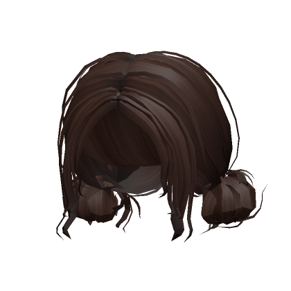 Cheap Brown Messy Cute Buns Hair | Roblox Item - Rolimon's