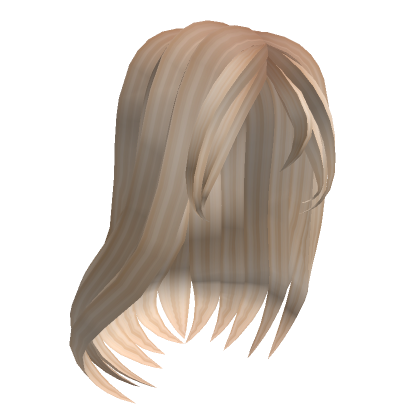 Blonde Messy Bangs Hair - Roblox