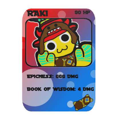 Raki Pin Trading Card  Roblox Item - Rolimon's