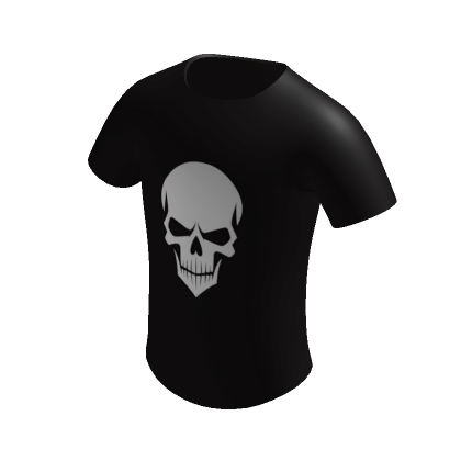 Free Roblox T-shirt emo black skull hello kitty 🖤☁️
